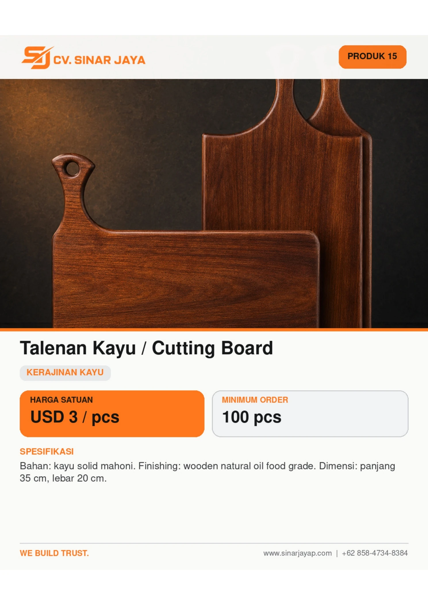 Talenan Kayu / Cutting Board